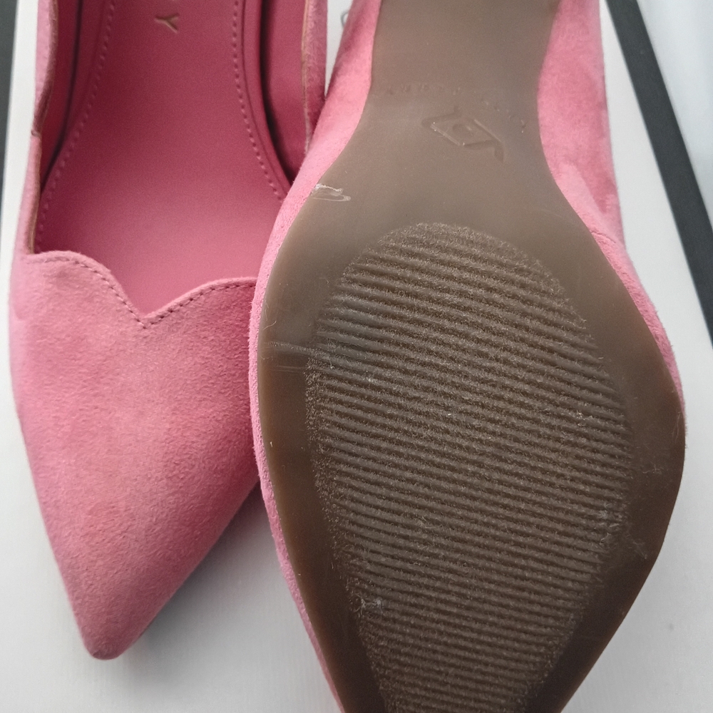Katy Perry The Dina Microsuede Pink Scalloped  Pointed Toe Pumps 6.5 - Picture 3 of 7